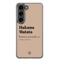 Samsung Galaxy S23 Plus hybride hoesje - Hakuna matata