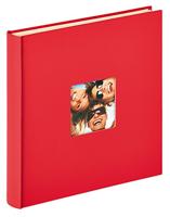 walther design fotoalbum rood 33 x 34 cm zelfklevend album met omslaguitsparing, Fun SK-110-R