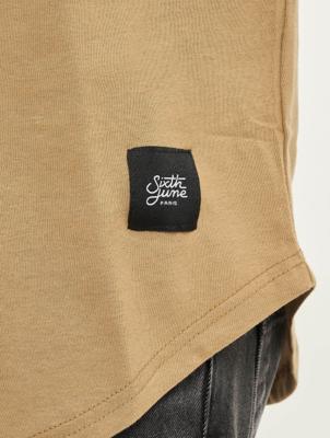 Sixth June / t-shirt Rounded Bottom in beige