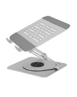 ICY BOX , Laptopstandaard van aluminium, in hoogte verstelbaar, 360 graden draaibaar, passieve koeling, voor pc tot 17 inch, IB-NH300-R