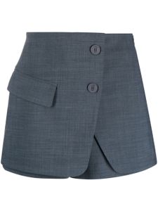 Maje minijupe-short à design asymétrique - Gris