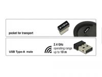 Delock 12528 Ergonomische verticale optische muis met 5 knoppen, 2,4 GHz draadloos - thumbnail