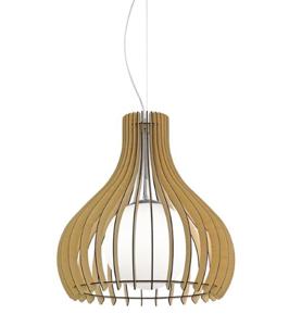 Eglo Hanglamp Tindori 50cm lichtbruin hout 96214