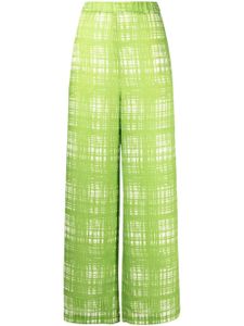 Maison MIHARA YASUHIRO pantalon Random à carreaux - Vert