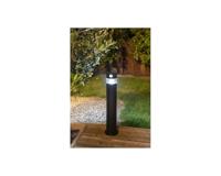 GALIX G4585C Zonnepaal met hoge helderheid, roestvrij staal met detector, hoogte 50 cm, 150 lumen