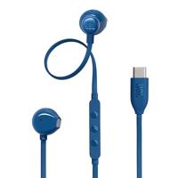 JBL Tune 305 C Bedraade in-ear oortjes met microfoon, met JBL Pure Bass Sound en een 3-knops afstandsbediening, in het blauw
