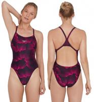 Speedo badpak ColourVibe dames polyester zwart/roze
