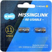 KMC MISSING LINK 11R Ti-N Gold 5.2mm Zilver