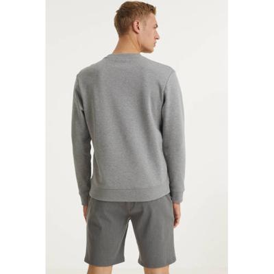 HUGO sweater met logo grijs melange