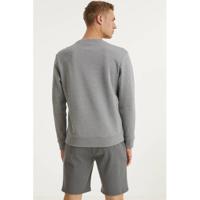 HUGO sweater met logo grijs melange