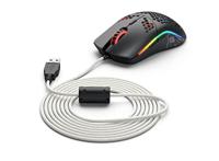 Glorious PC Gaming Race Ascended Cable V2, herziene pc-kabel voor model O, O-, D, D-muis, ultralicht en flexibel verwisselbare muiskabel, PC gaming set, gevlochten kabel (Arctic White)
