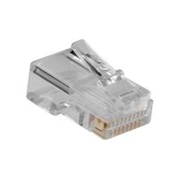 ACT TD110 RJ48 (10P/10C) Modulaire Connector | Platte Kabel | 25 stuks - thumbnail