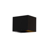 QAZQA Wandlamp zwart incl. LED en touch dimmer oplaadbaar - Joris - thumbnail