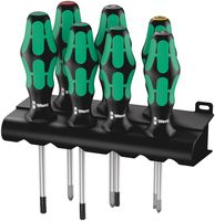 Wera 335/350/367/7 Schroevendraaiserset Kraftform Plus Lasertip + houder, 7 -delig - 1 stuk(s) - 05320540001 - thumbnail