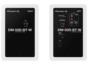 Pioneer DM-50D-BT-W Aktiver Monitor-Lautsprecher 3.4 Zoll 25 W 1 Paar 2-weg Wit Bedraad en draadloos 50 W