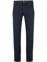 Jacob Cohën pantalon slim à taille mi-haute - Bleu