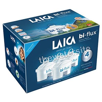 Laica 4 x Bi-Flux-filter, wit, 4 stuks (1 stuk), 4 stuks