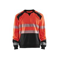 Blaklader 354125285599XS sweatshirt, High Vis rood/zwart, maat Xs