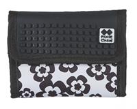 Pixie crew portemonnee met paneel 13 cm zwart/wit