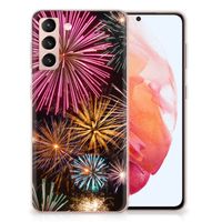 Samsung Galaxy S21 Silicone Back Cover Vuurwerk - thumbnail