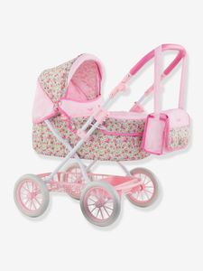 Kinderwagen COROLLE voor pop van 36/42/52 cm roze met bloemen