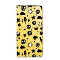 Mobiel BookCase iPhone 13 Pro Punk Geel