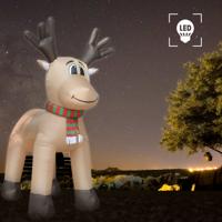 vidaXL Rendier opblaasbaar LED XXL IP44 500 cm