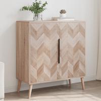 Dressoir 80x38,5x88 cm bewerkt hout sonoma eikenkleurig - thumbnail