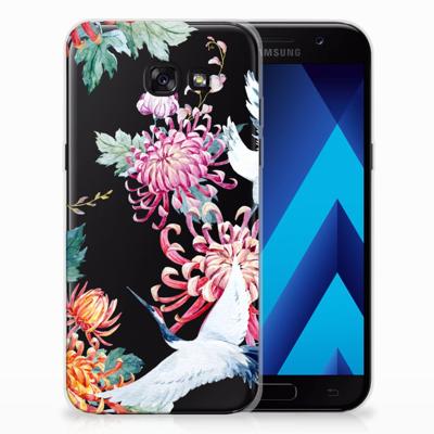 Samsung Galaxy A5 2017 TPU Hoesje Bird Flowers