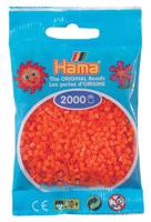 Hama - 501 – 04 – zak met 2000 mini-kralen – (kleine parels Ø 2,5 mm) – oranje