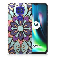 Motorola Moto G9 Play | E7 Plus TPU Case Purple Flower - thumbnail