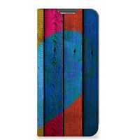 Samsung Galaxy A13 (4G) Book Wallet Case Wood Heart - Cadeau voor je Vriend - thumbnail