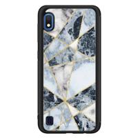 Samsung Galaxy A10 hoesje - Abstract marmer blauw