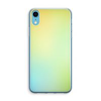 Minty mist pastel: iPhone XR Transparant Hoesje