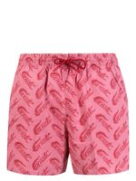 Lacoste logo-print swim shorts - Rose