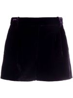 Ermanno Scervino short en velours à taille haute - Violet