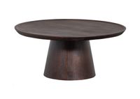 vtwonen Ronde Salontafel Coffee A Gogo Mangohout, 90cm - Walnoot - thumbnail