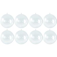 40x Kerstballen om te vullen 7 cm   -