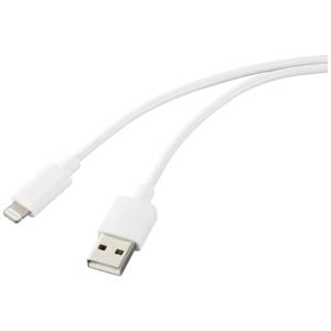 Renkforce Apple iPad/iPhone/iPod Aansluitkabel [1x USB-A 2.0 stekker - 1x Apple dock-stekker Lightning] 1.00 m Wit