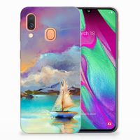 Hoesje maken Samsung Galaxy A40 Boat - thumbnail