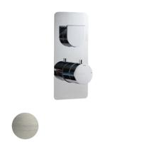 Sub 200 afdekset voor inbouw douchemengkraan met omstelling 22 x 9,5 cm, geborsteld rvs