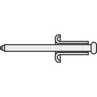 TOOLCRAFT 194729 Popnagel (Ø x l) 4 mm x 5 mm Staal Aluminium A4*5 D7337-AL/ST 10 stuk(s)