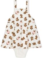 Dolce & Gabbana Kids robe Baby Leopard à design sans manches - Blanc - thumbnail