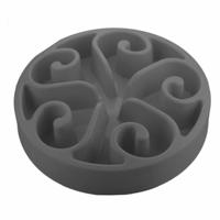 Eat Slow Live Longer Original Voerbak L/XL - Ø30 cm - Anti schrokbak hond – Slowfeeder hond – Anti-slip – Geschikt voor grote honden - Grijs