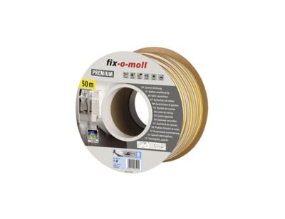 Fix-o-moll Tochtband - p profiel - 50 m x 9 mm - 2.5-5 mm - wit Fix-o-moll Tochtband - p profiel - 50 m x 9 mm - 2.5-5 mm - wit