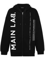 Balmain hoodie zippé Main Lab - Noir