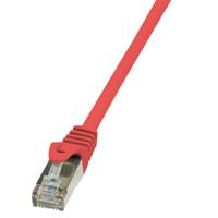 LogiLink CP1084S RJ45 Netwerkkabel, patchkabel CAT 5e F/UTP 7.50 m Rood Snagless 1 stuk(s)