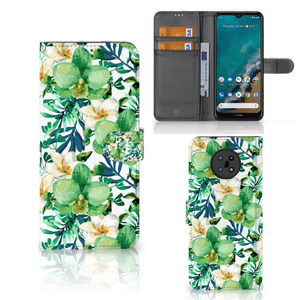 Nokia G50 Hoesje Orchidee Groen