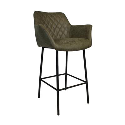 Bronx71 Industriële barstoel Club olijfgroen eco leer 78 cm. Bronx71 Industriële barstoel Club olijfgroen eco leer 78 cm.