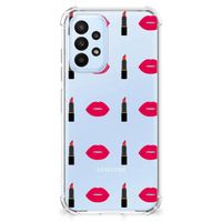 Samsung Galaxy A23 Doorzichtige Silicone Hoesje Lipstick Kiss